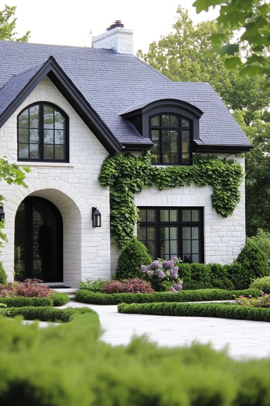 Stone Getaway Wrapped in Greenery
