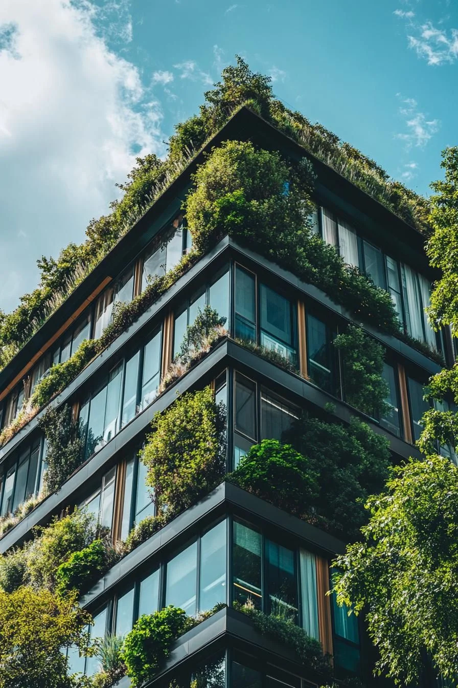 A Leafy Love Affair on a Vertical Facade
