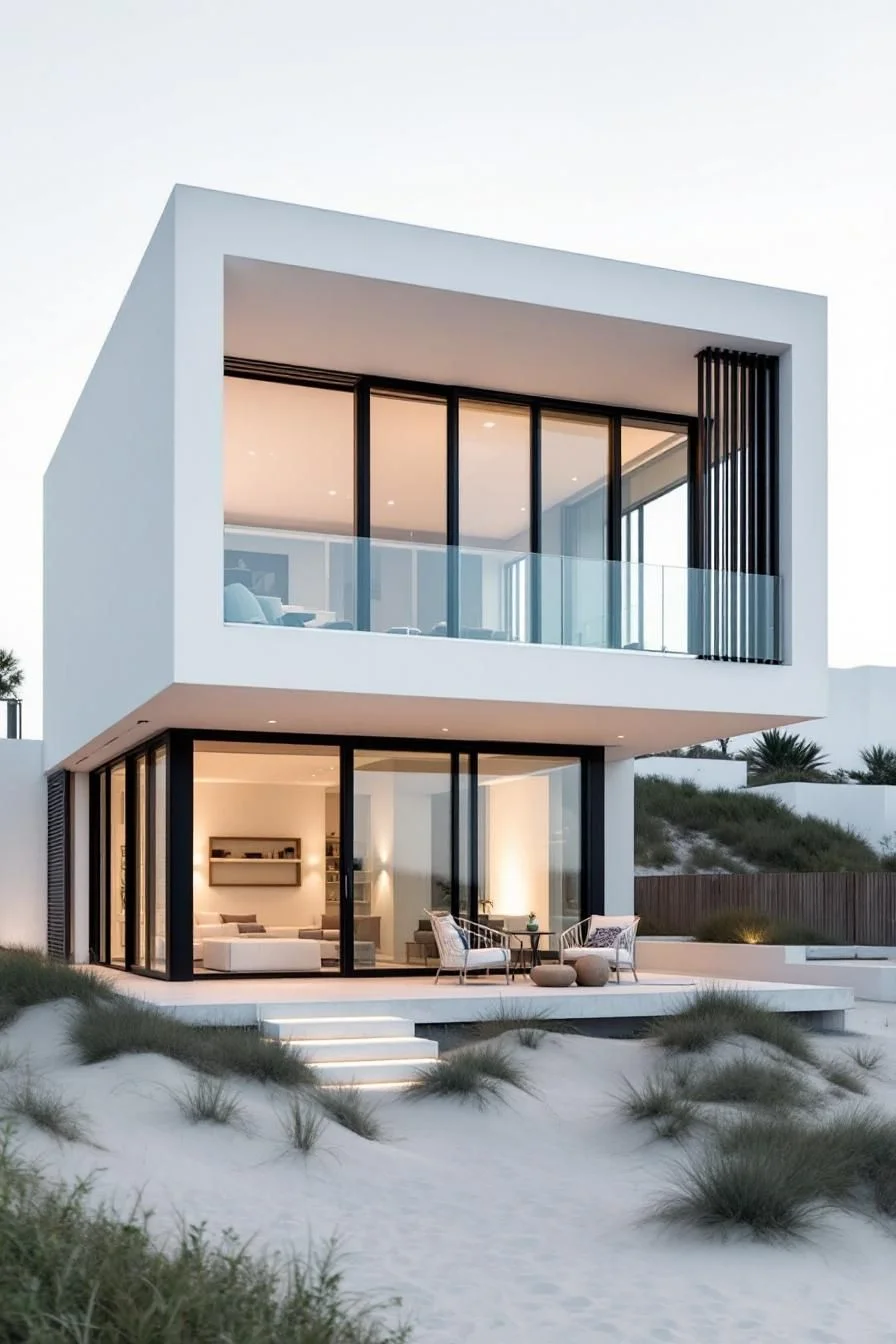 A Cube-Shaped Retreat by the Ocean