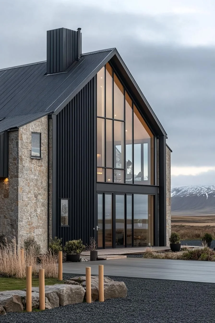 A Modern Barn Fusion Raised Off the Ground