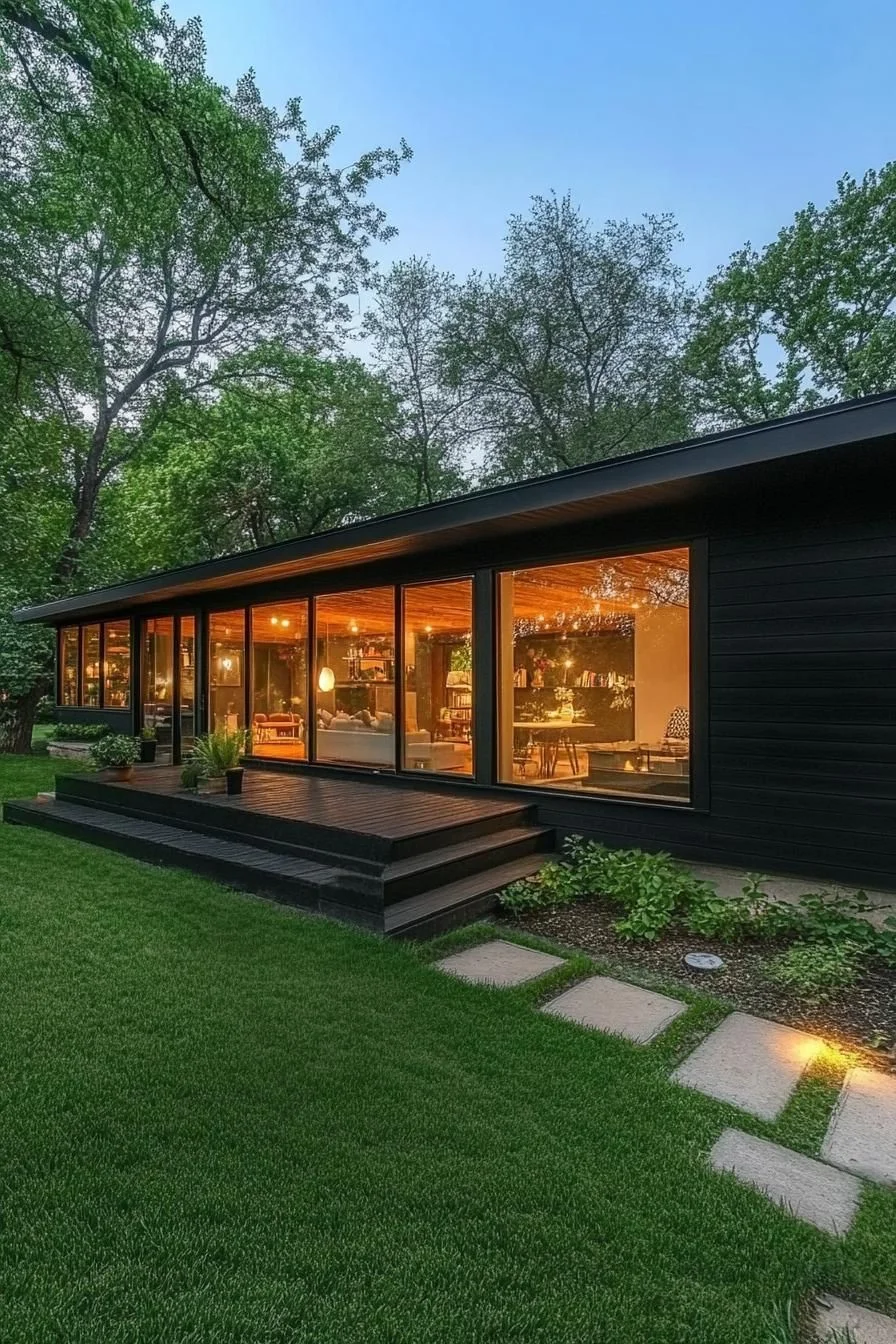 Modern Long House Full of Natural Light