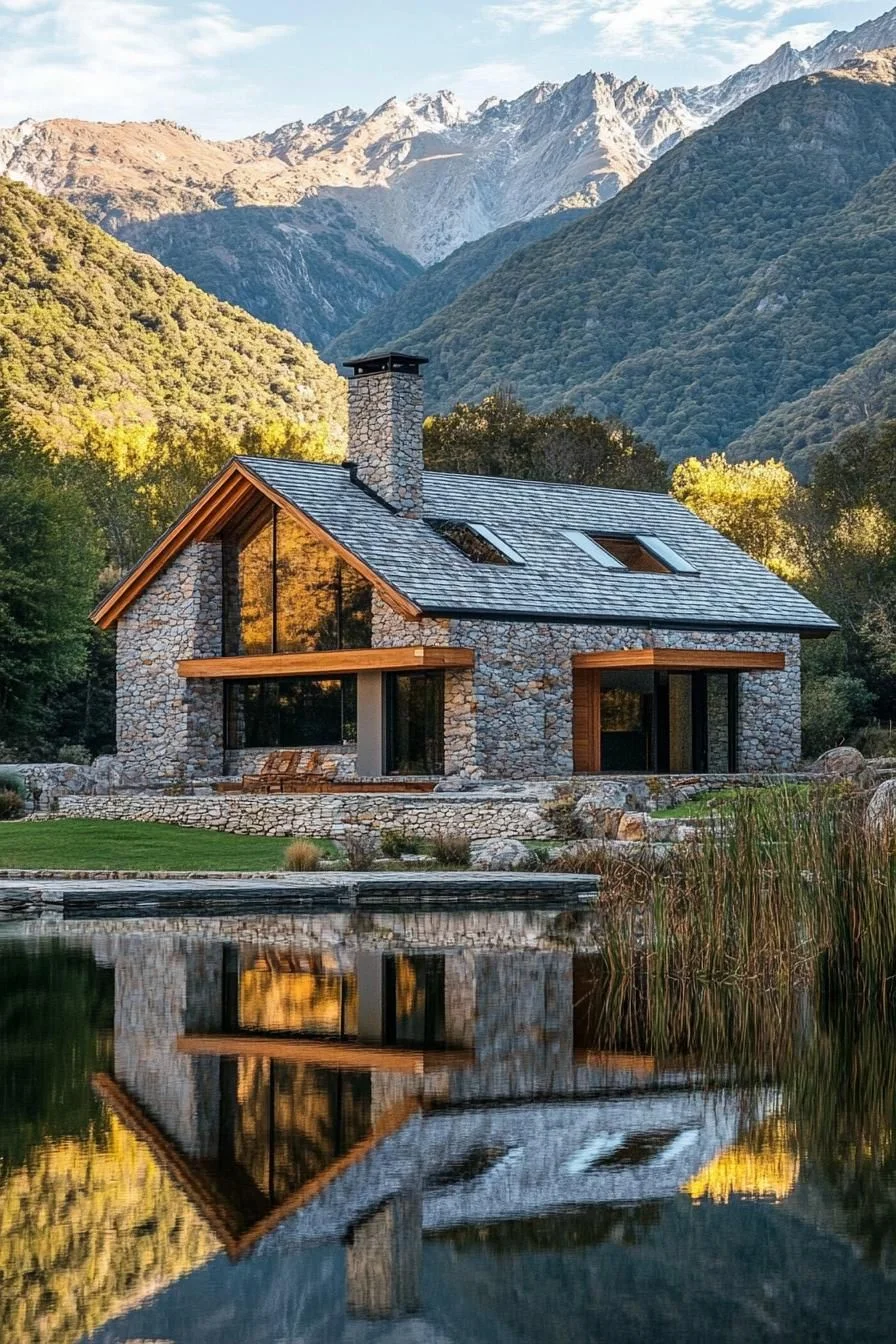 A Stone Cottage Tucked in the Mountains