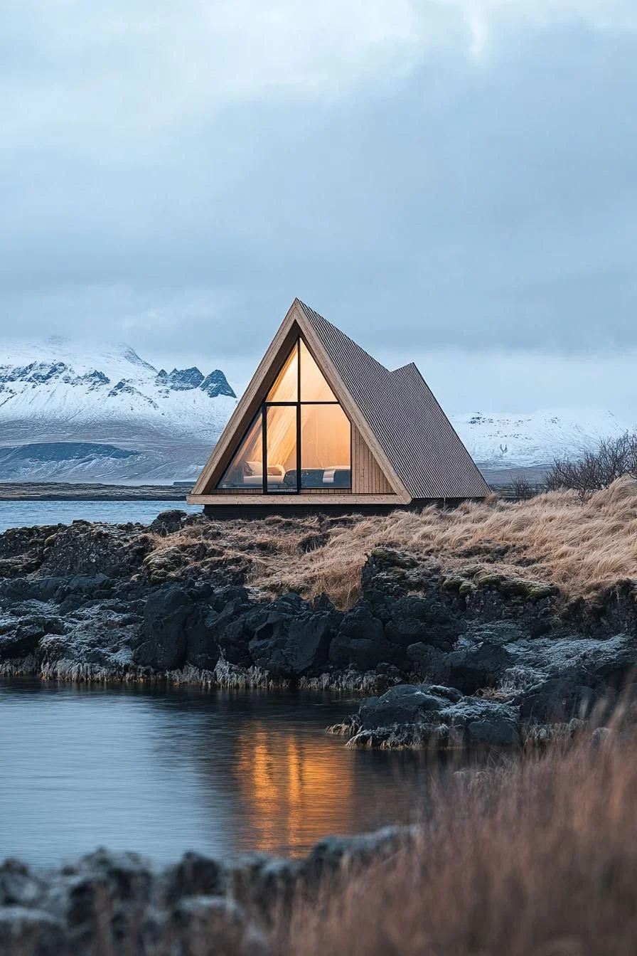 A-Frame Home Set in the Wilderness