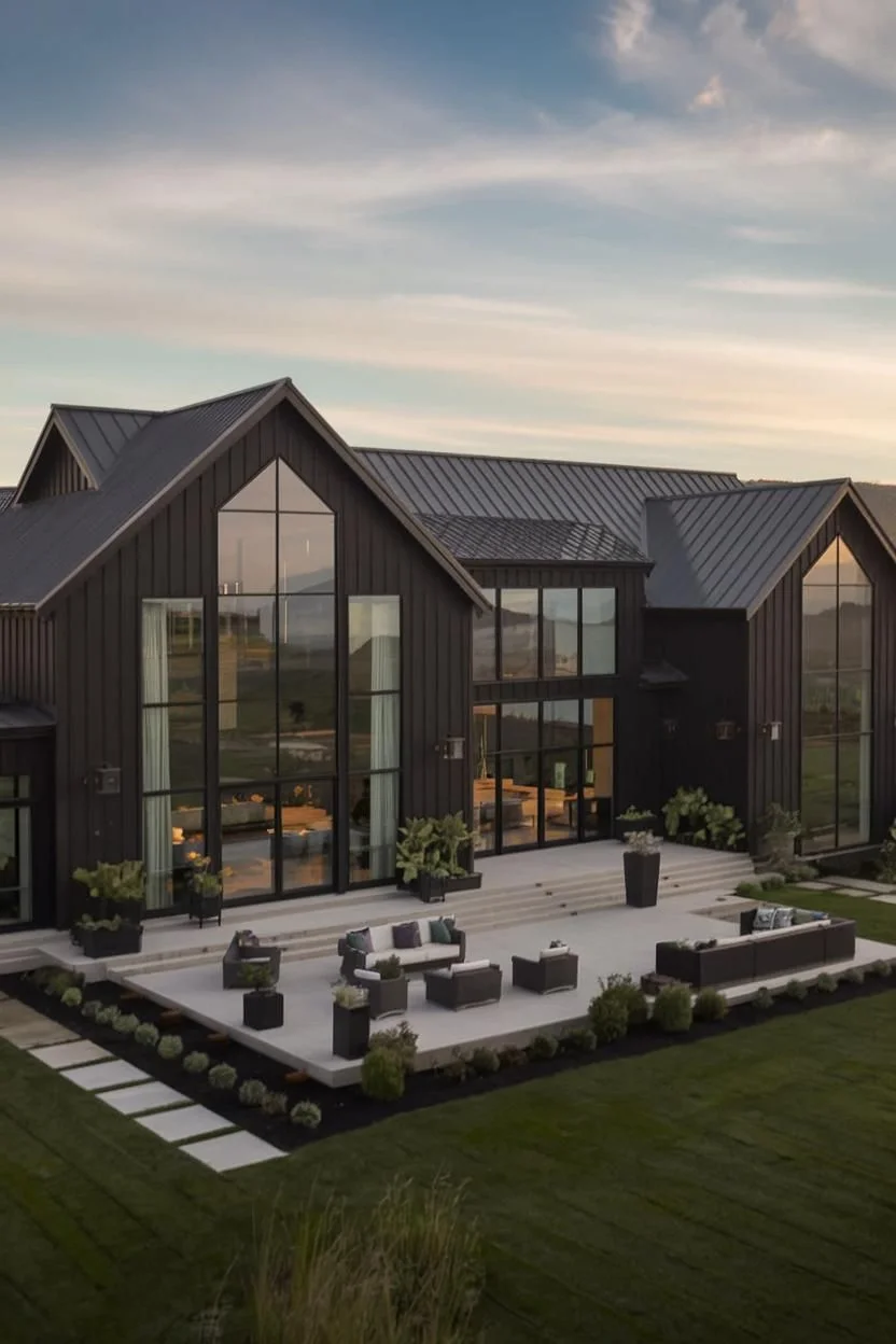 Open Sky Above Gabled Grandeur