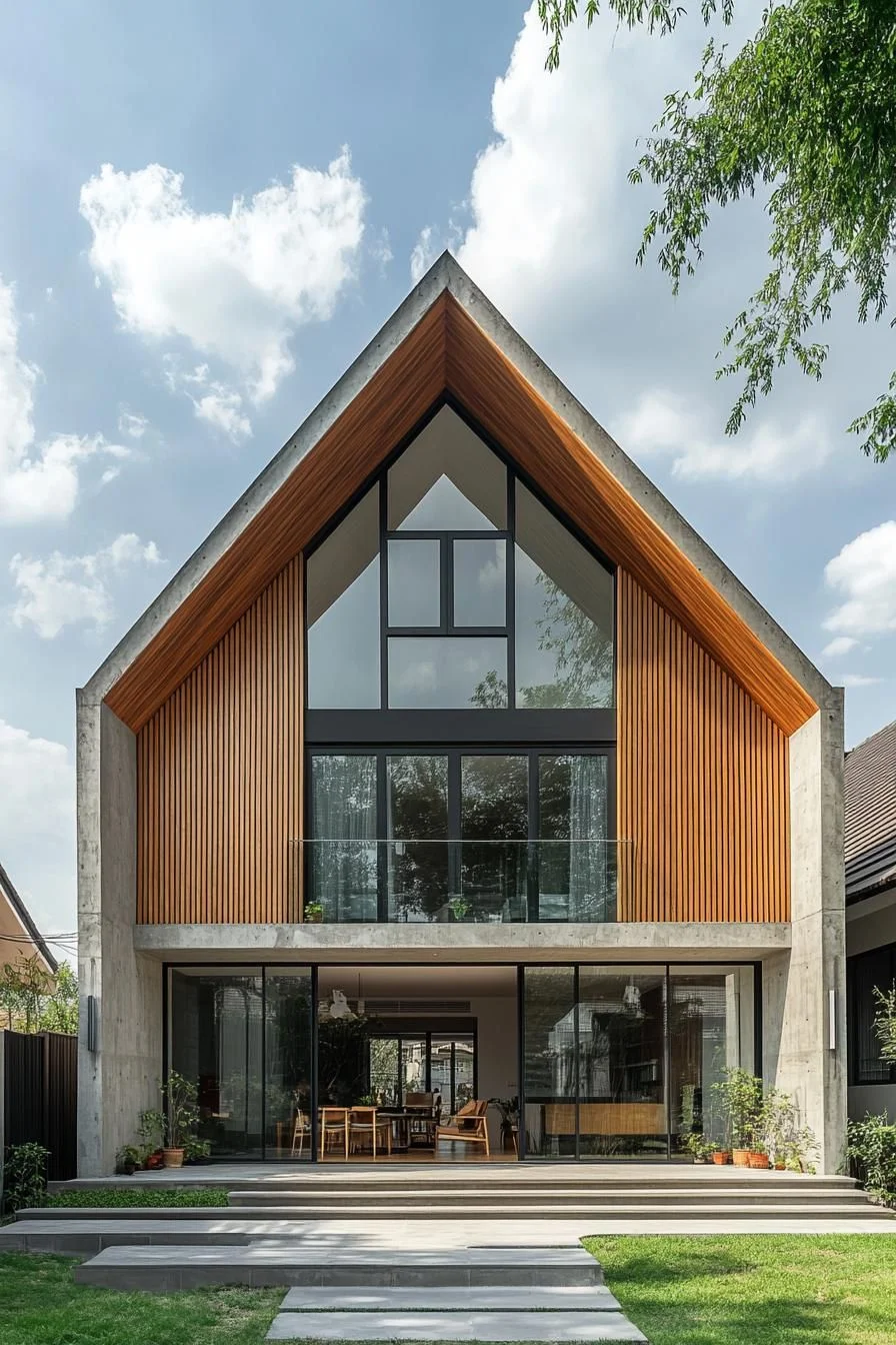 A Peaked-Roof Thai Home Design
