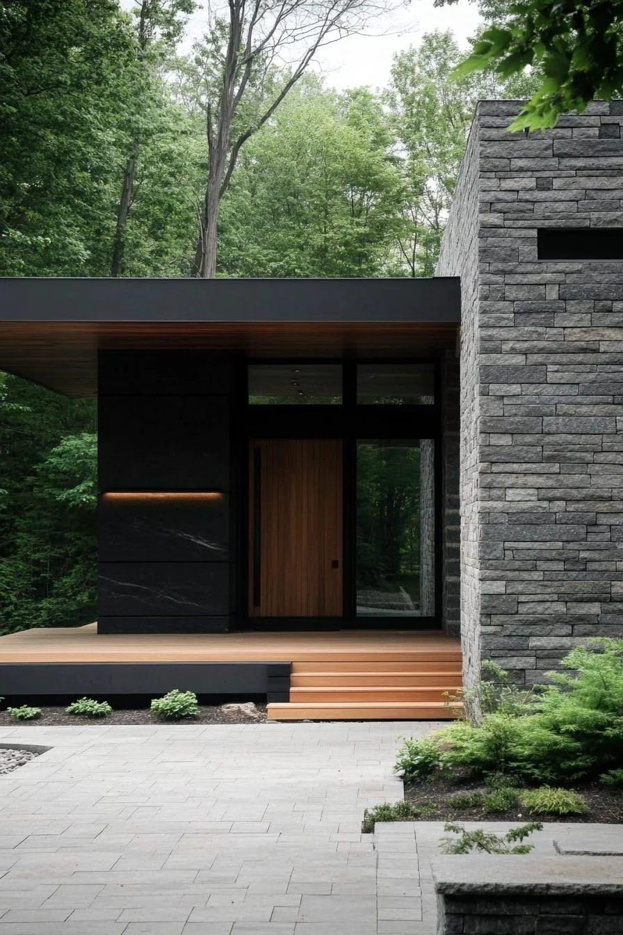 A Minimalist Retreat Tucked in the Trees