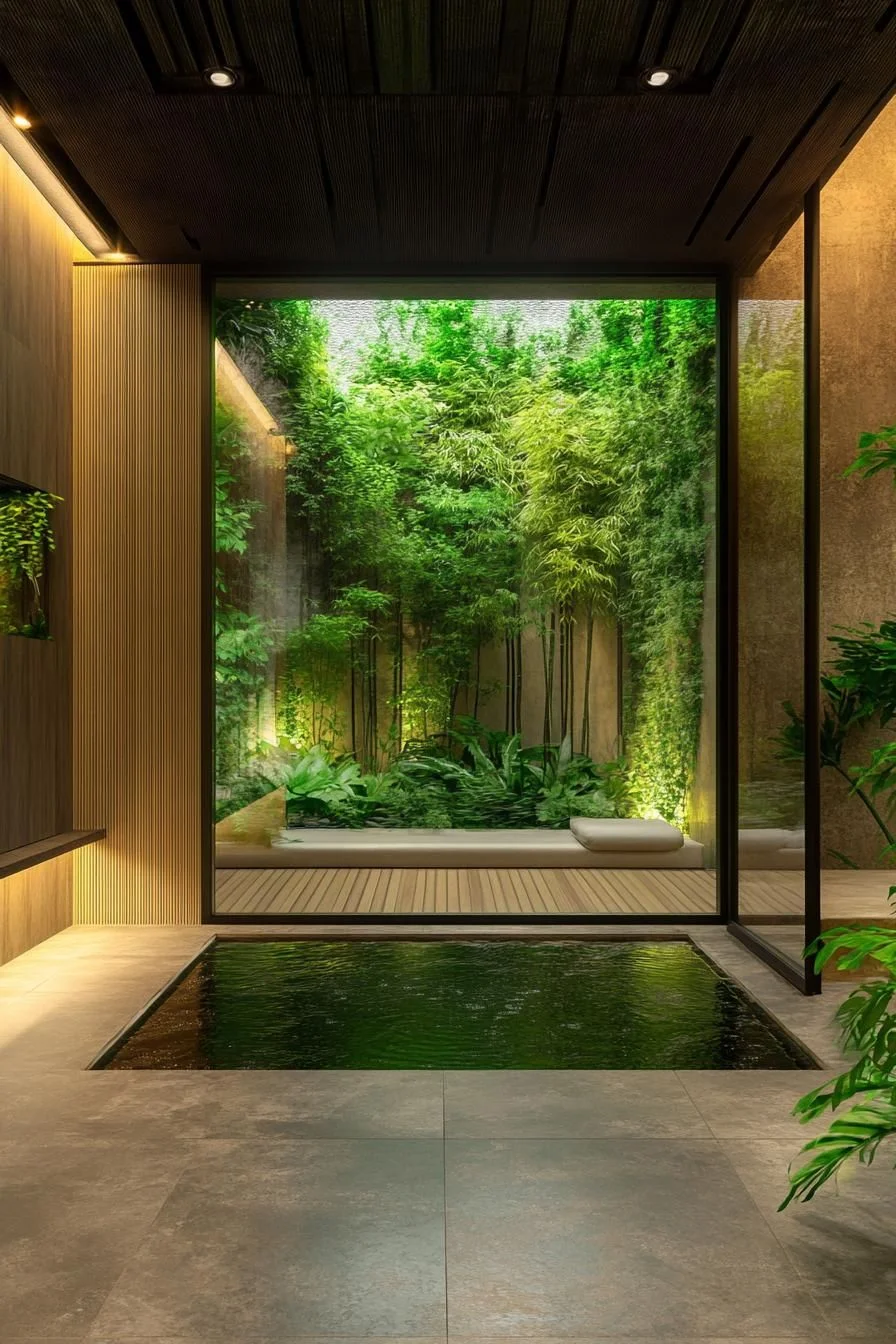 Lush Retreat: A Hidden Garden Pond