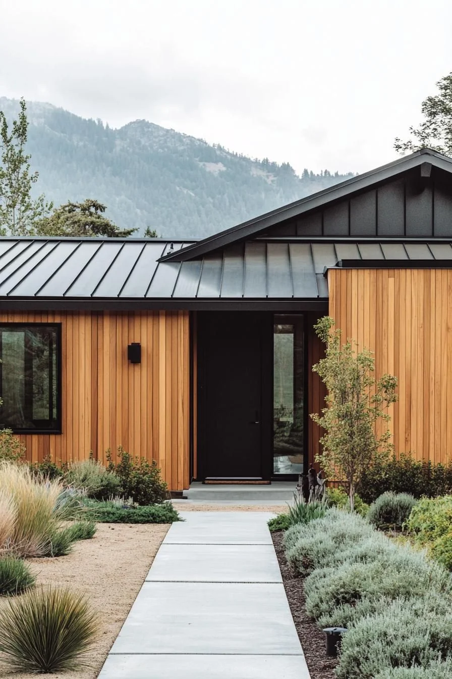 Mountain Cabin With Mid-Century Style