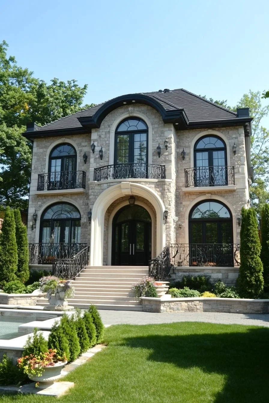 An Imposing Neoclassical Home with Whimsical Charm