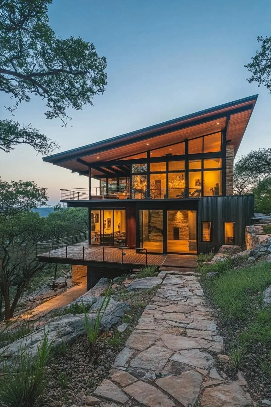 A Skillion Roof With a Standout View