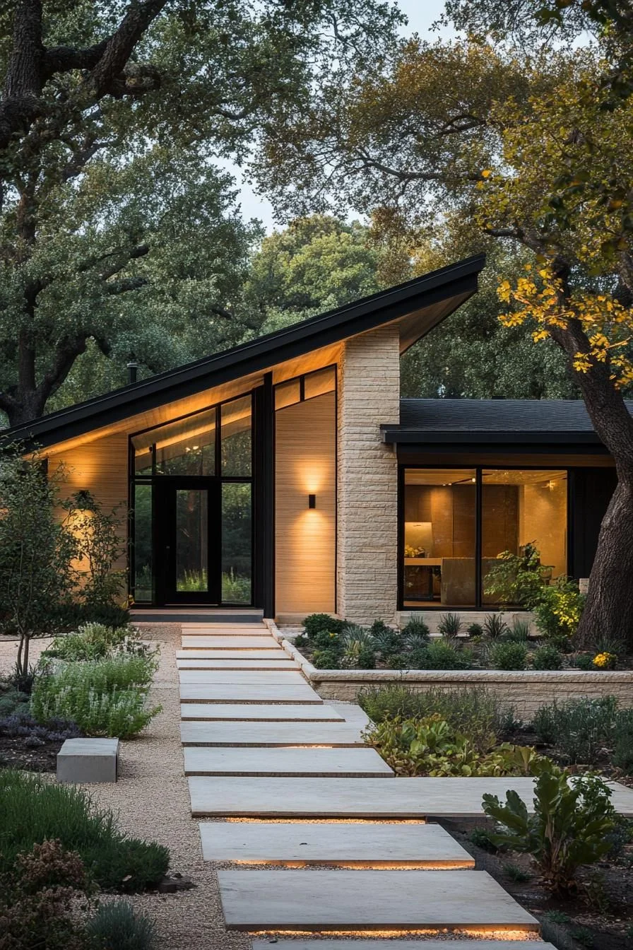 A Modern Bungalow with Earthy Tones