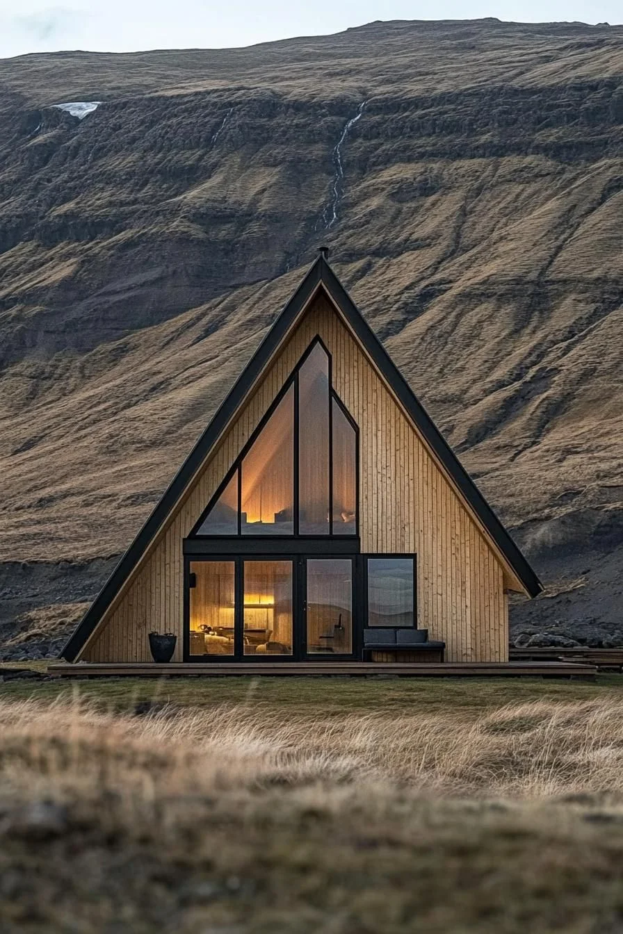 Rustic Serenity: A-Frame With a View