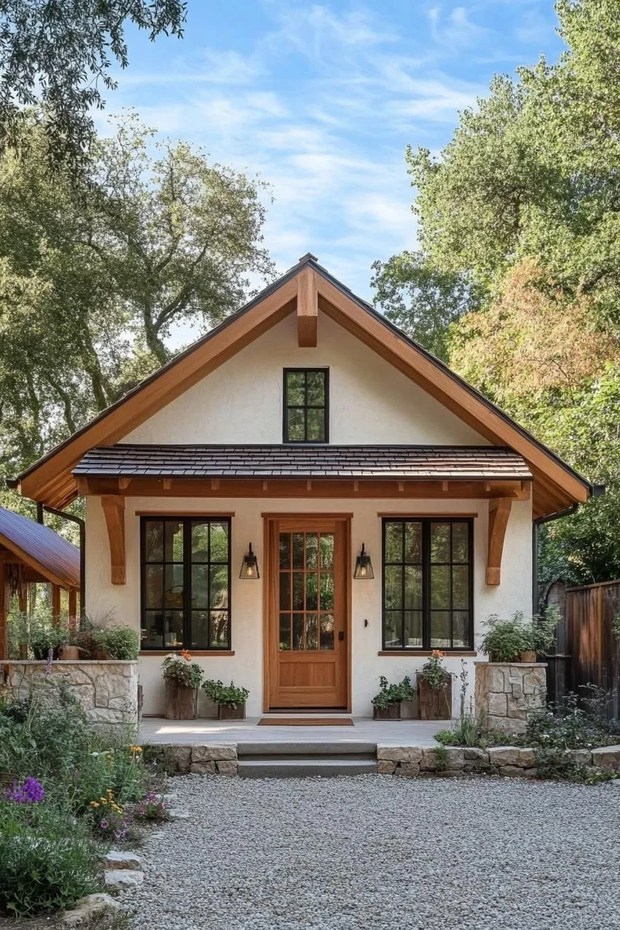 Golden-Roofed Cottage in Nature