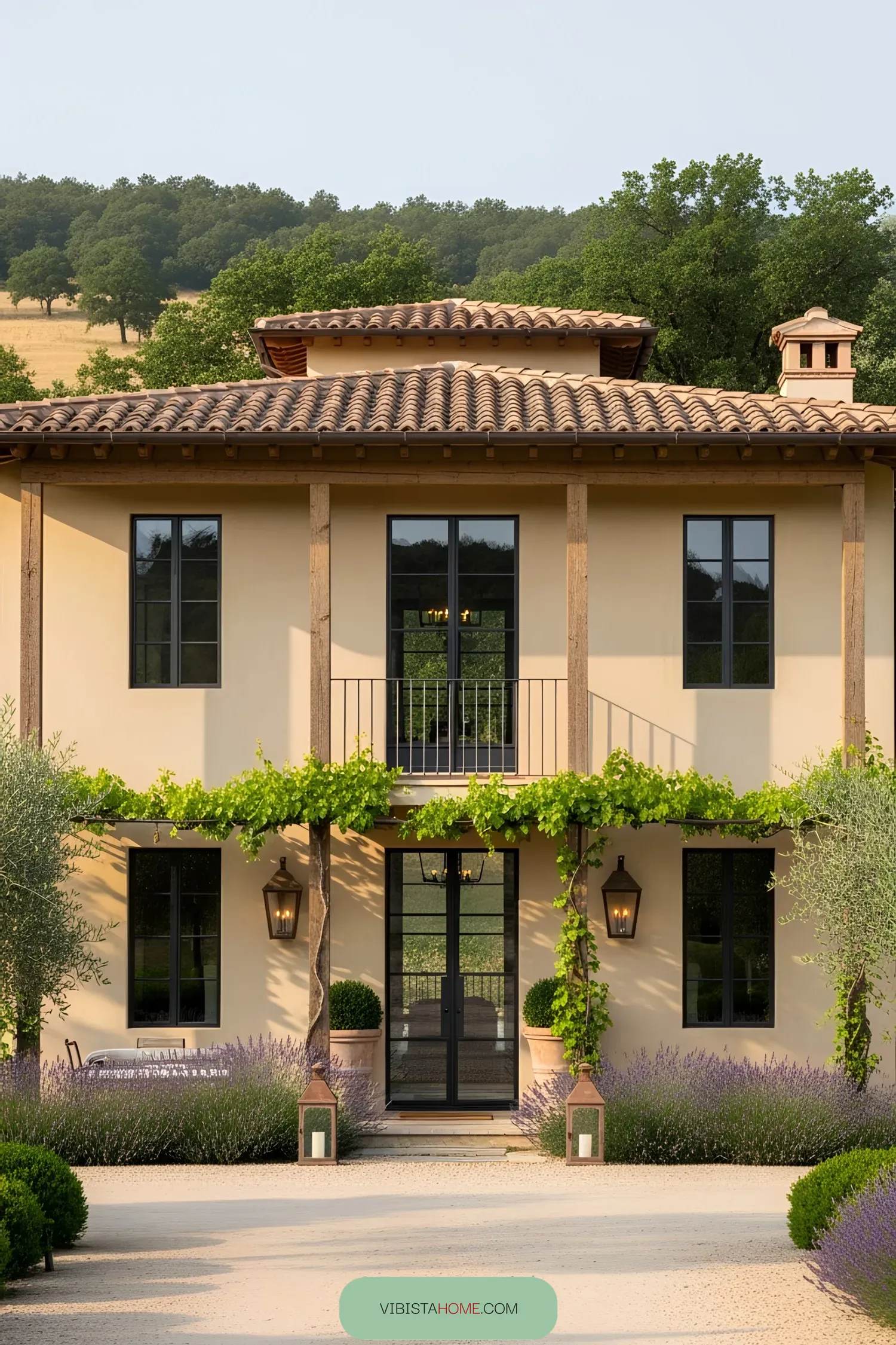 Grapevine-Covered Villa Full of Tuscan Charm