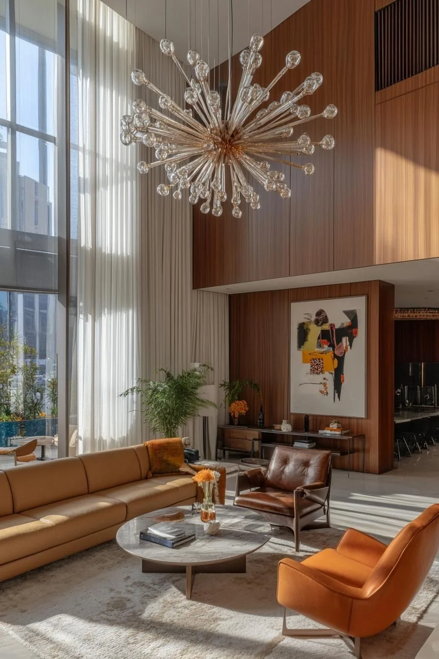Atomic-Era Mid-Century Living Room