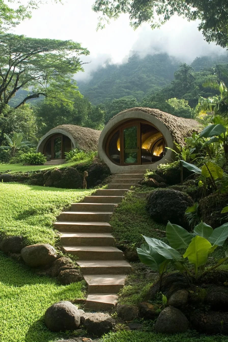 A Hobbit-Style House in the Tropics