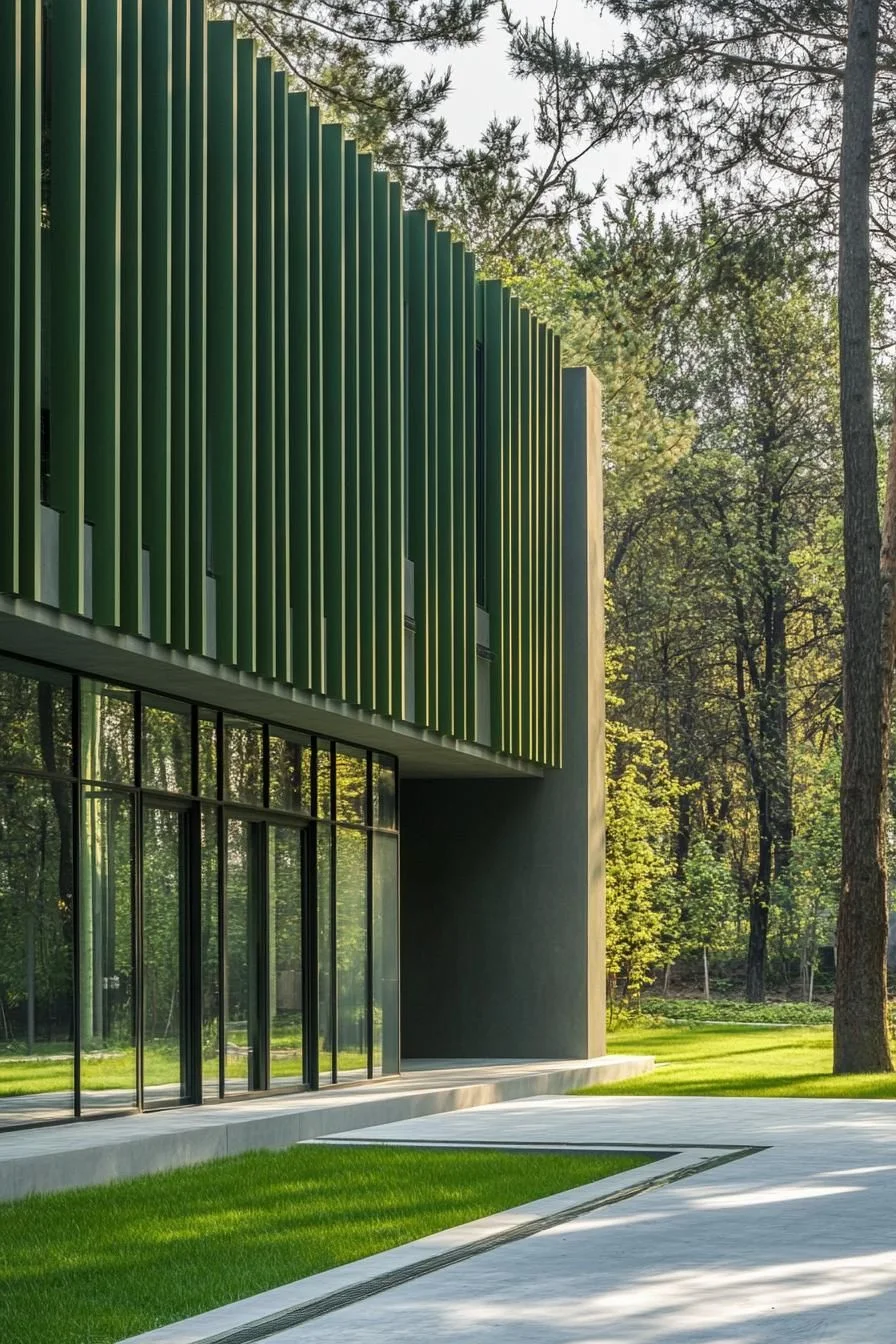 Green-Draped Villa Facade