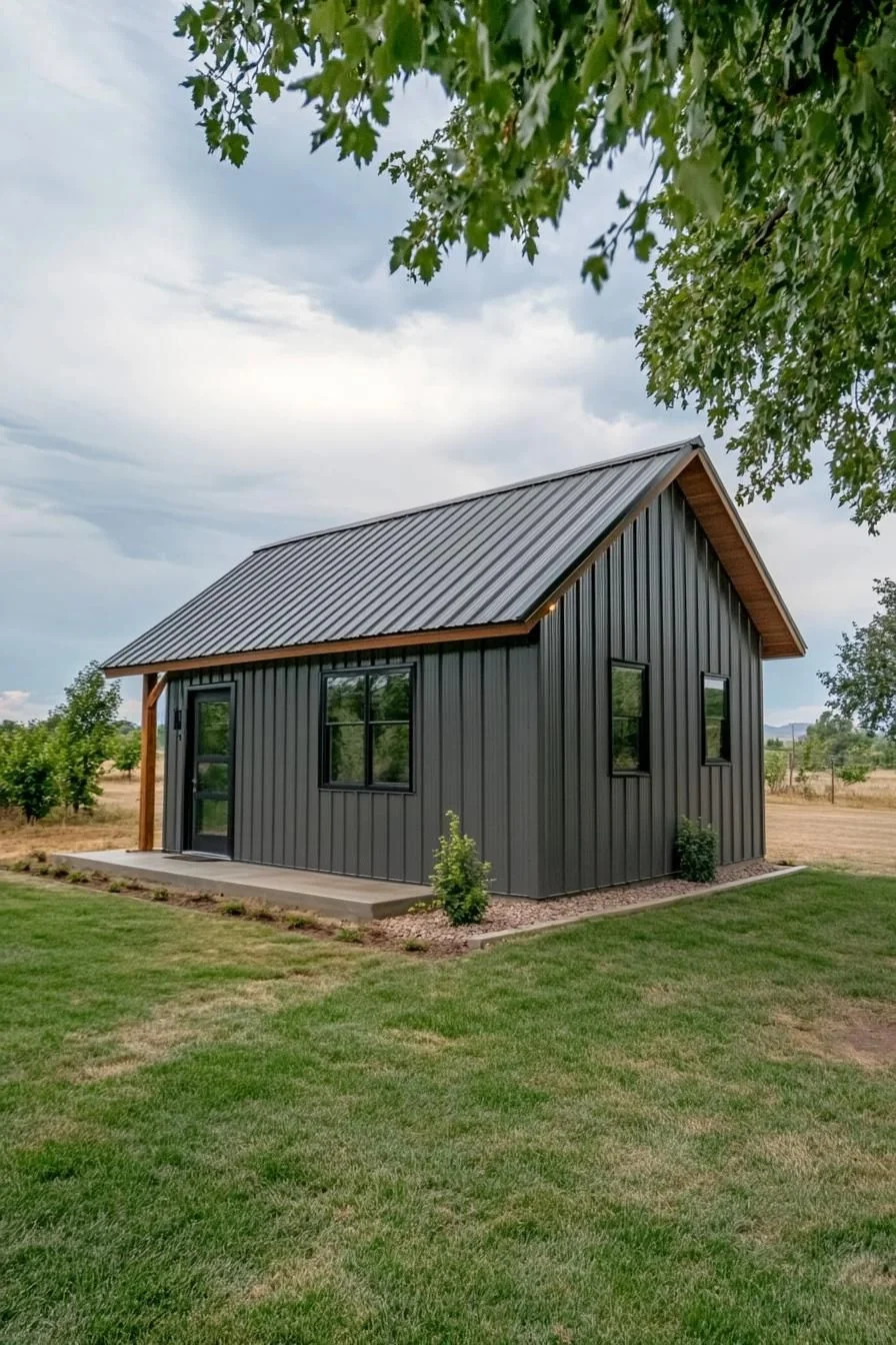 Calm Zinc-Paneled Home