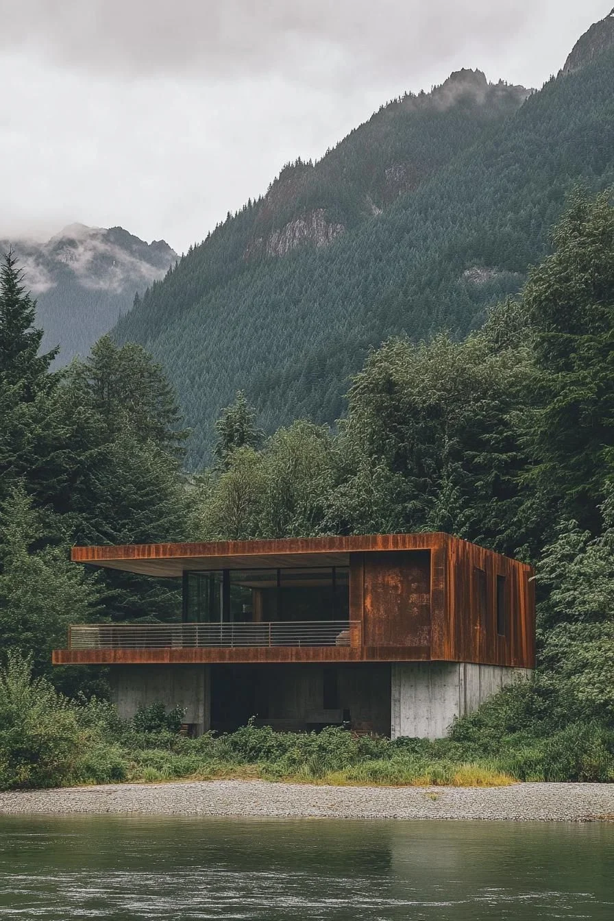 A Rustic Riverbank Retreat