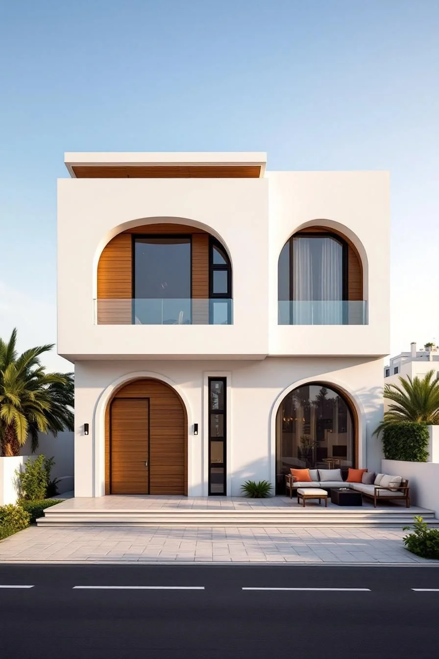 Sleek Arches With Sunlit Detail
