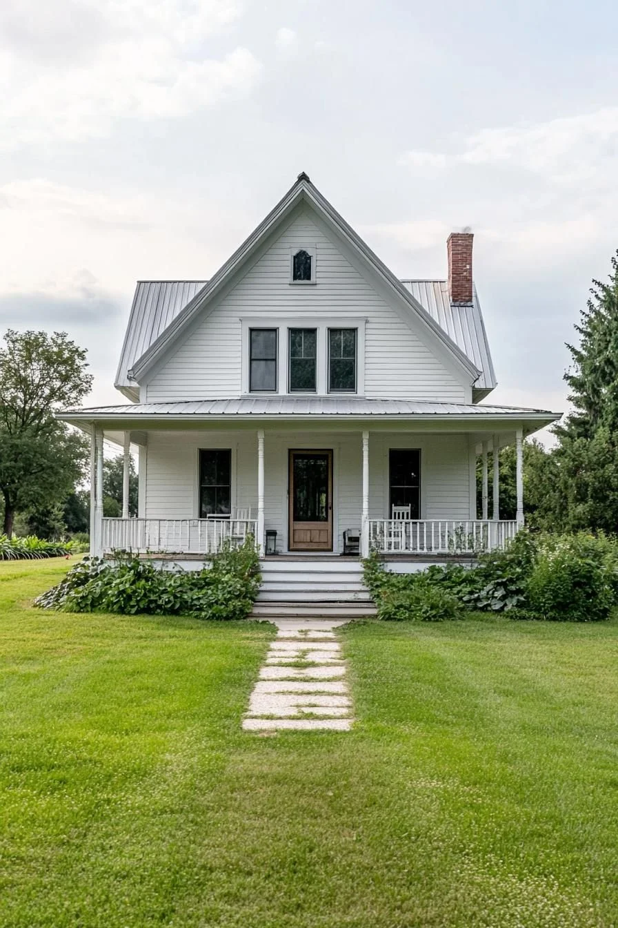 A Storybook Farmhouse with a Lively Front Porch