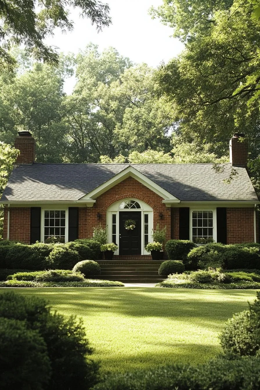 A Brick Ranch Tucked Into Leafy Grounds