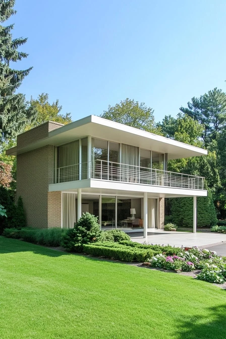 Sleek Design on a Green Lawn