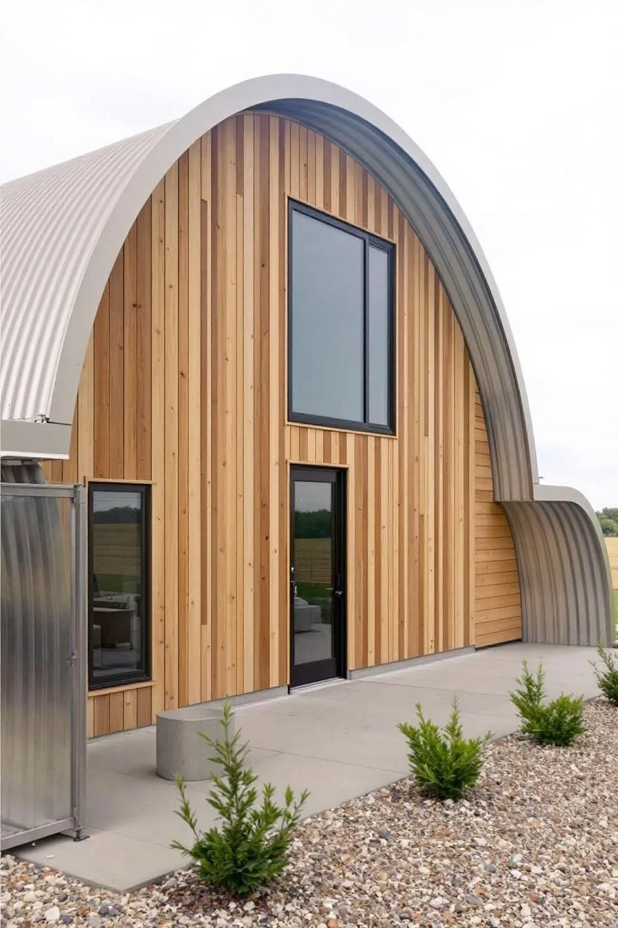 A Quirky Cube-Shaped Quonset Home