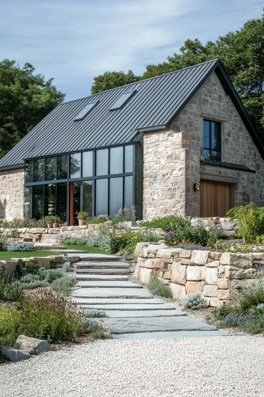 An Innovative Stone Barn Design