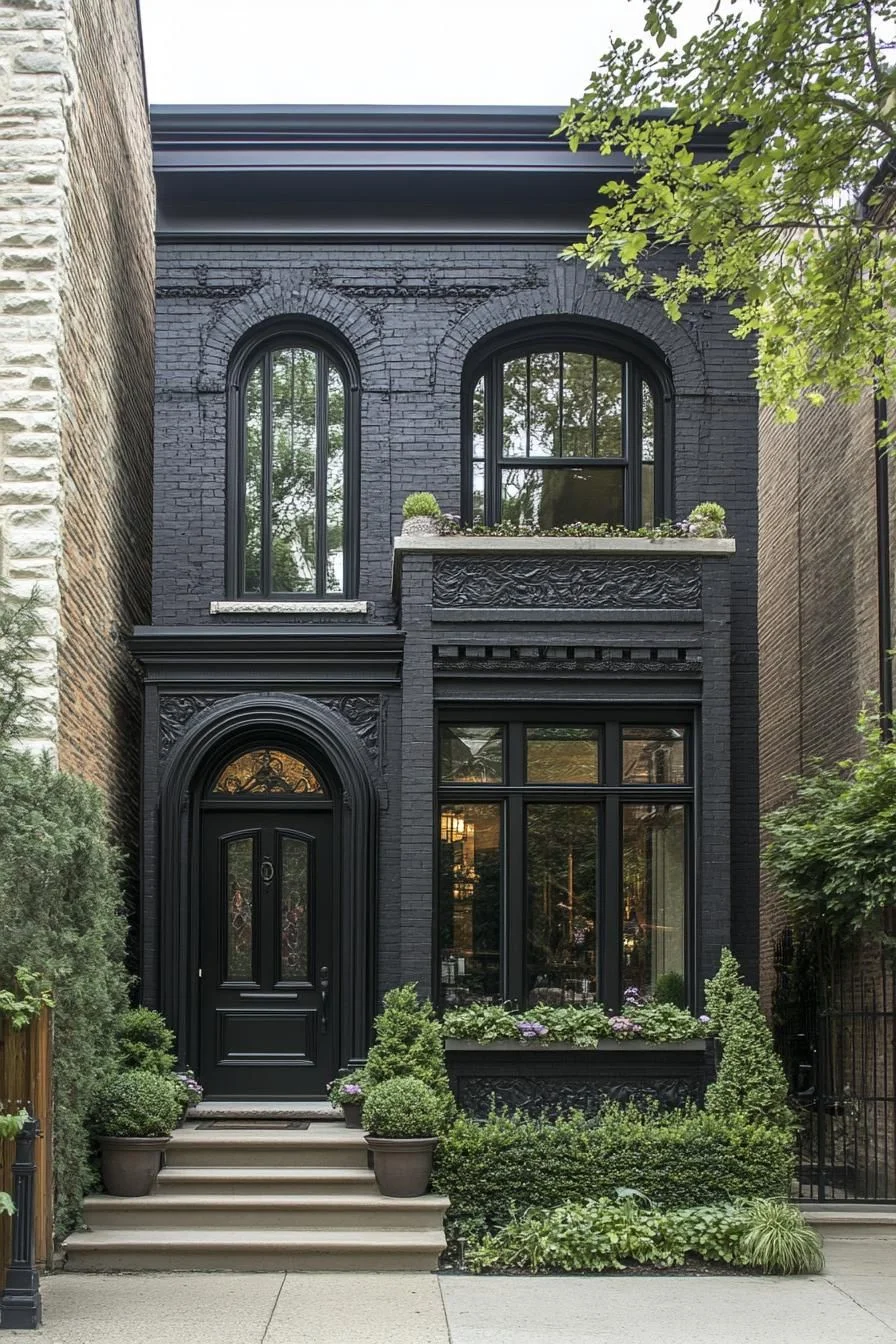 A Gothic-Style Home Tucked In Greenery