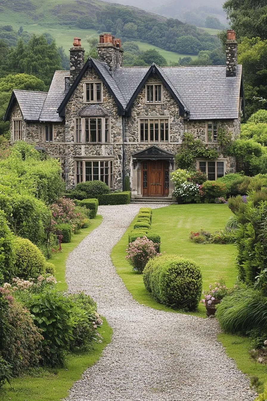 A Storybook Stone House With Leafy Charm