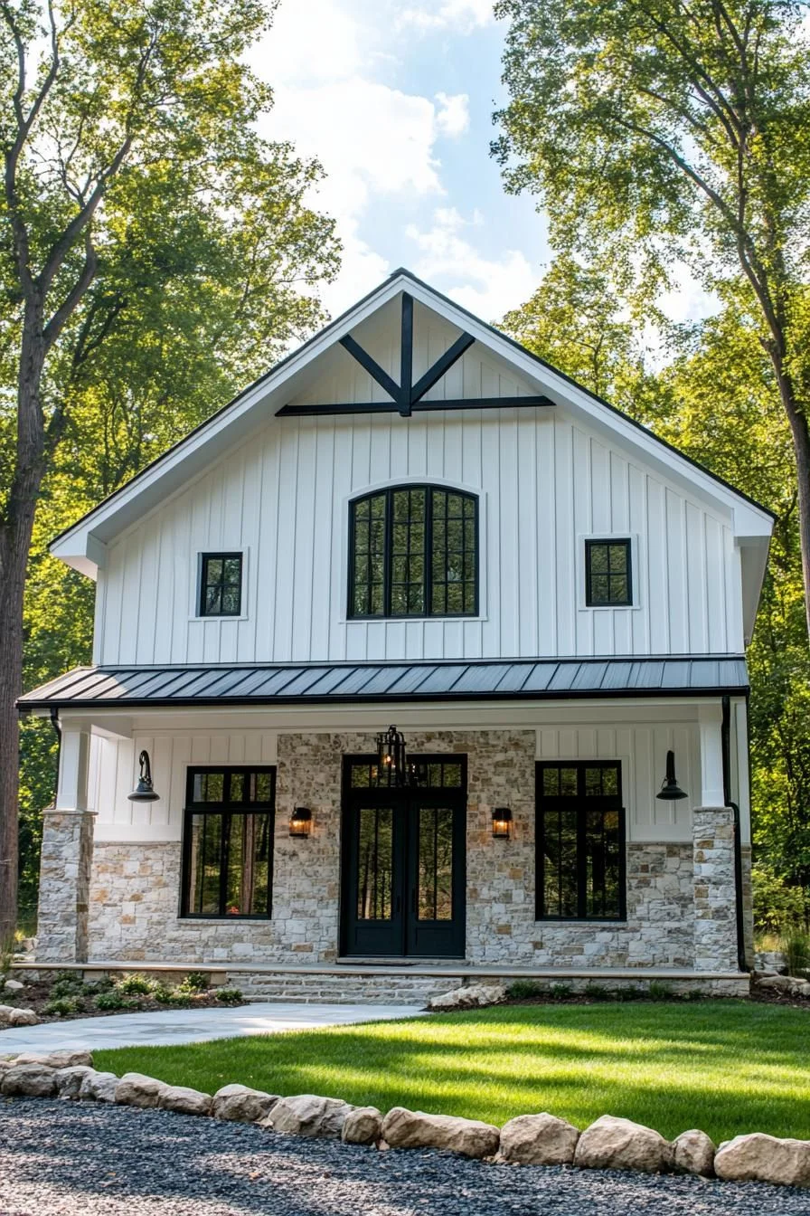 A Graceful Gable Retreat in the Woods