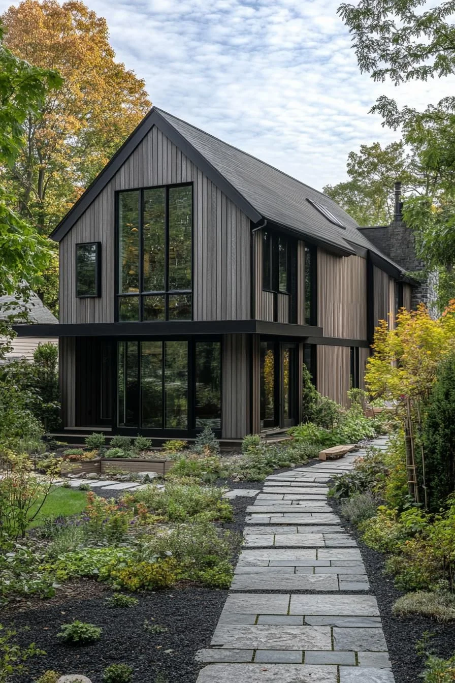 Linear Long House in the Woodland