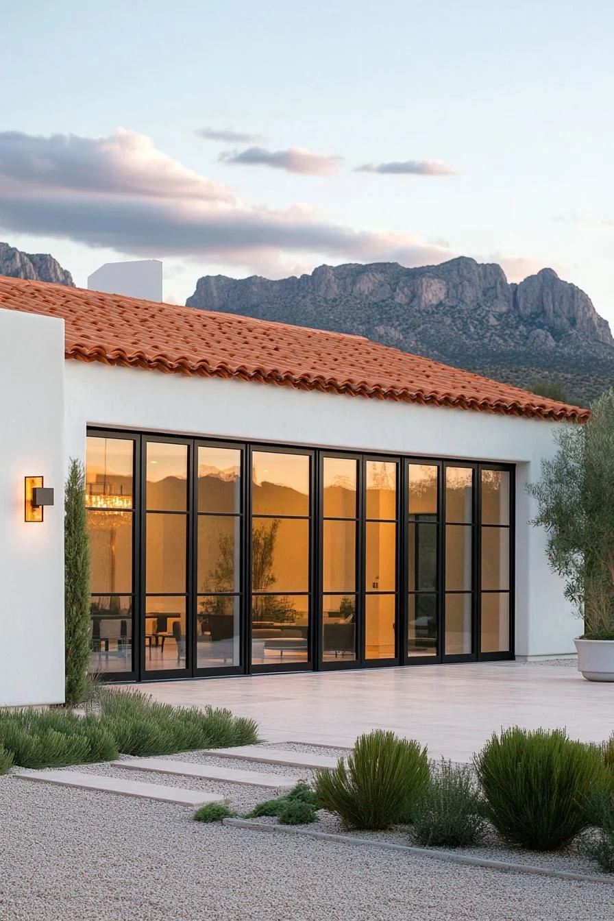 A Terracotta-Roofed Home with a View
