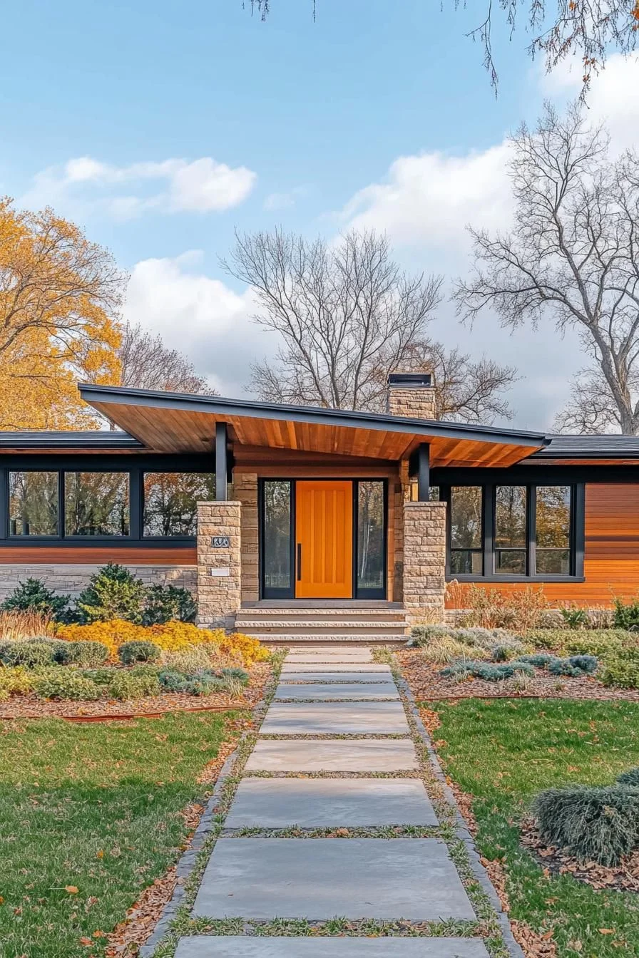A Sun-Filled Craftsman Entrance
