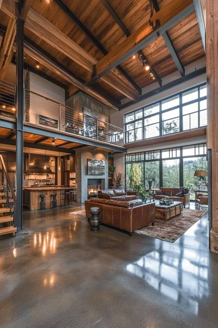 Exposed Beams Bring Rustic Style Back