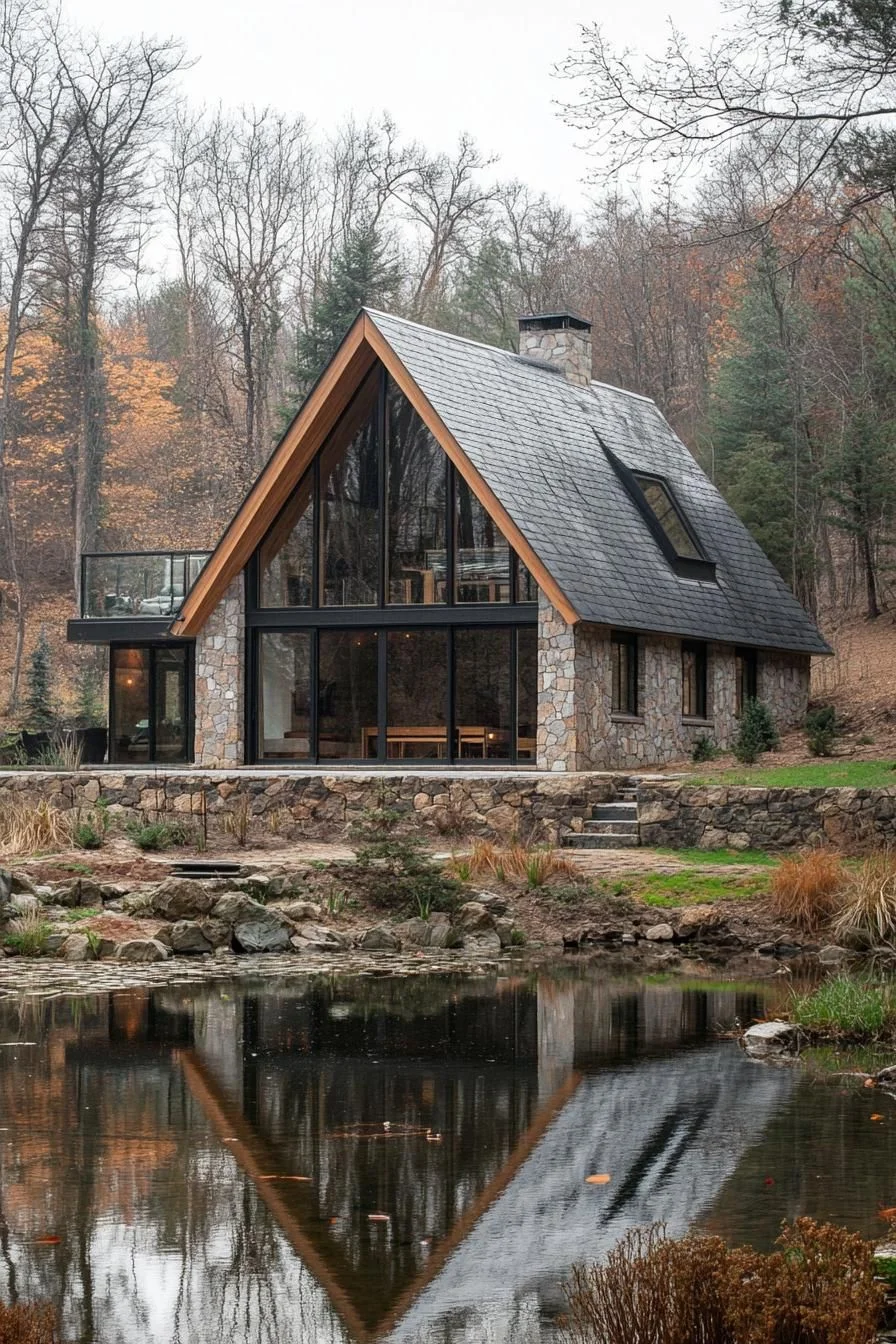 Lakeside A-Frame Cabin Retreat