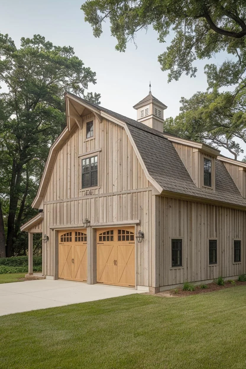 Rustic Timber Garage House Palace