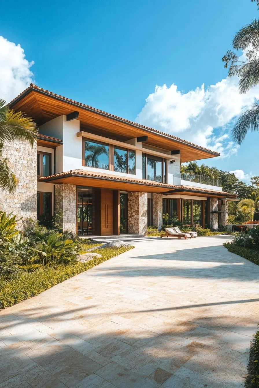 Tropical Modern Retreat With Island Style