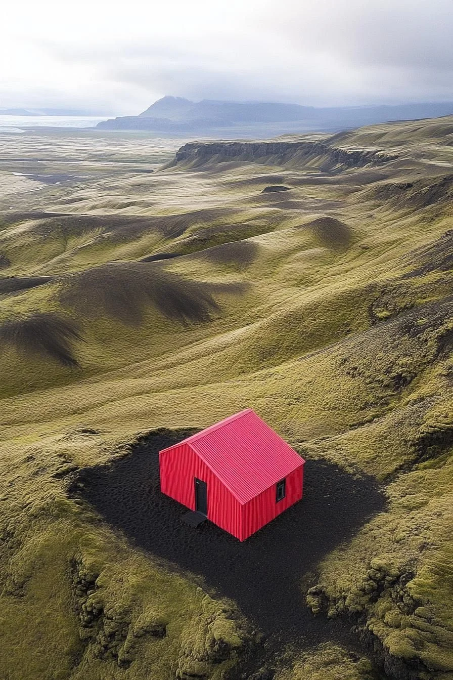 Deep Red Steel Cabin