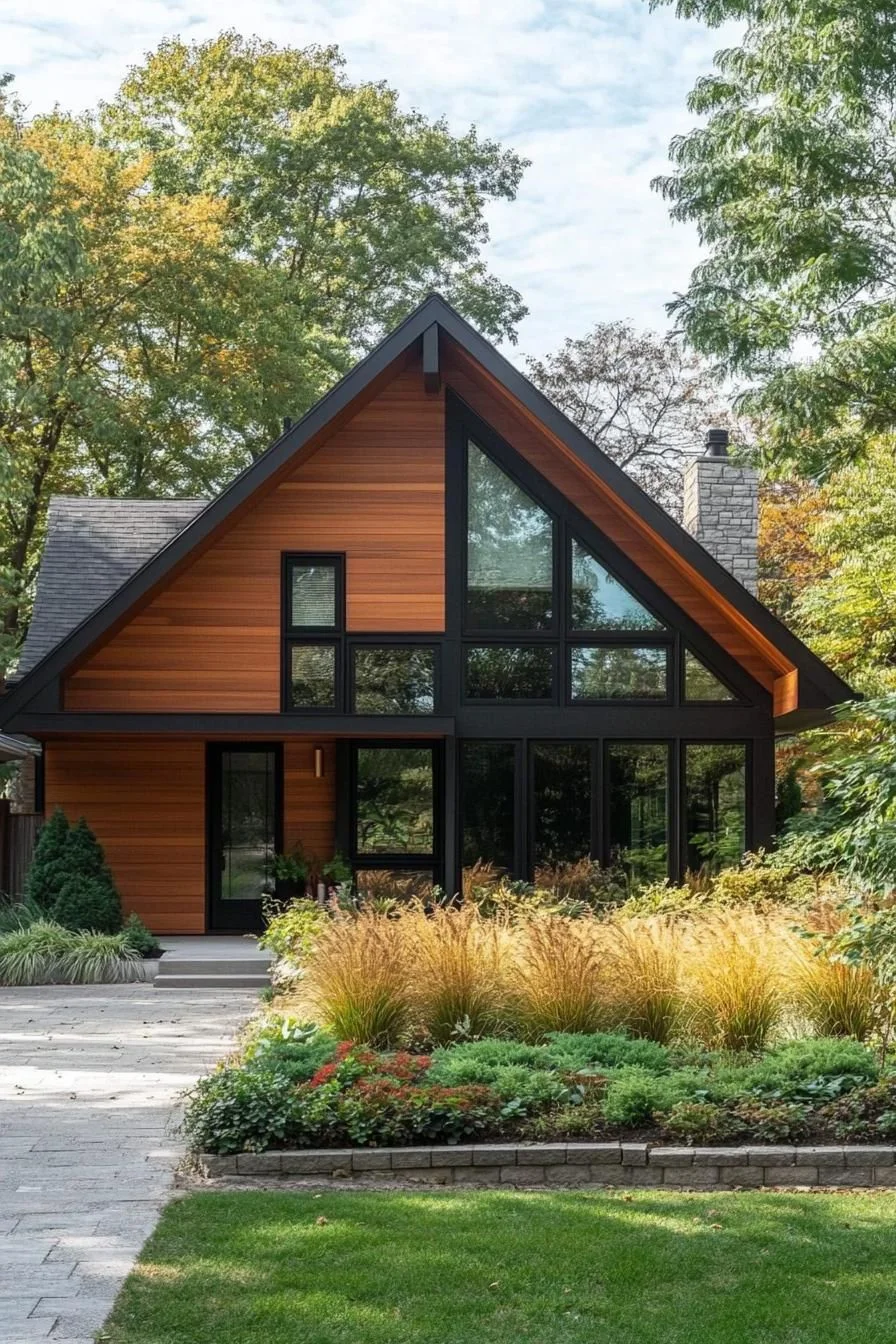 A Timber Home Surrounded by Nature