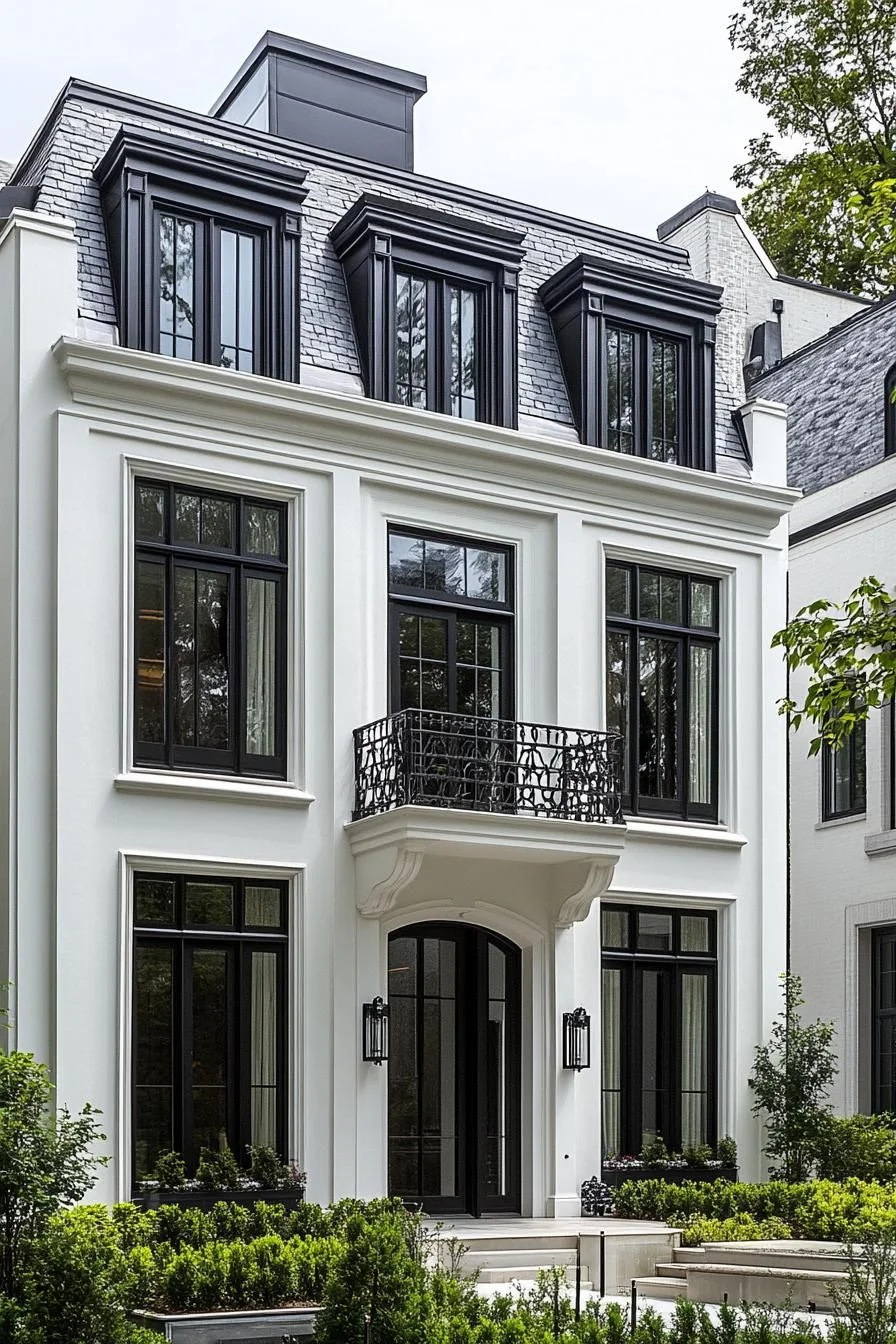 Slate And White Combine In This Sleek Sanctuary