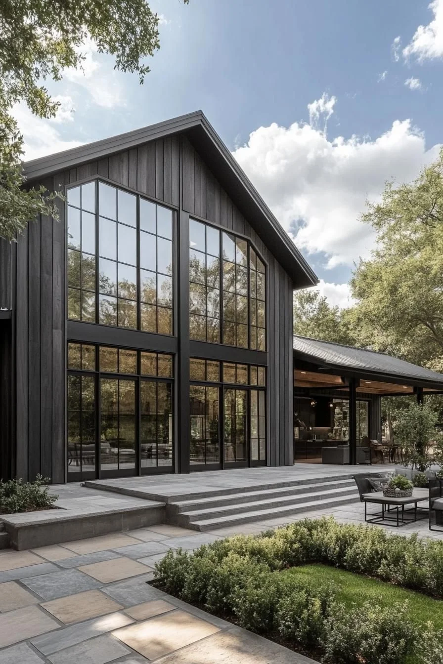 A Gabled Glass House Retreat