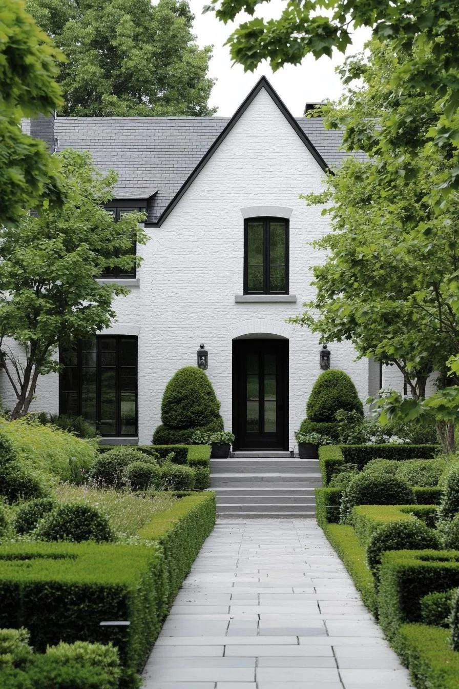 A Green Gateway Into Modern Tudor Style