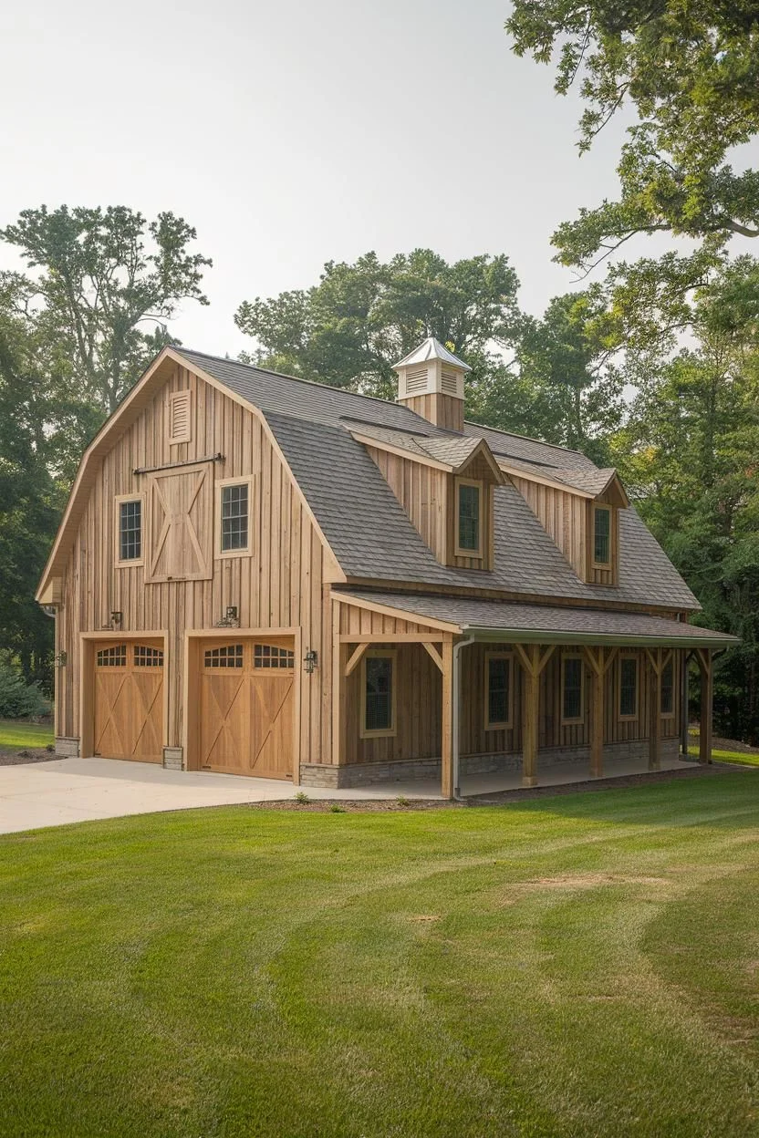 Countryside Timber Garage House