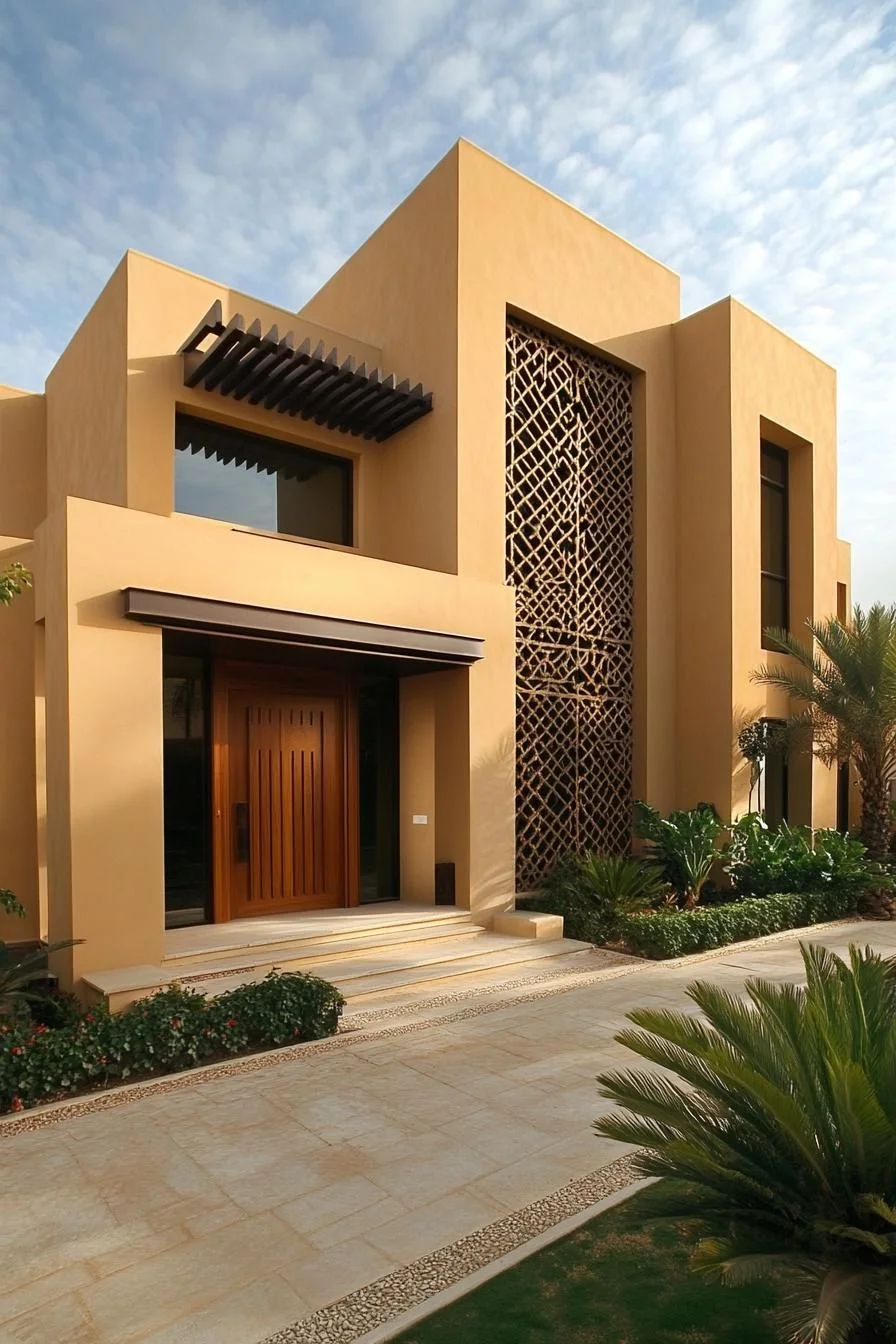 Wooden Patterns in a Desert Retreat