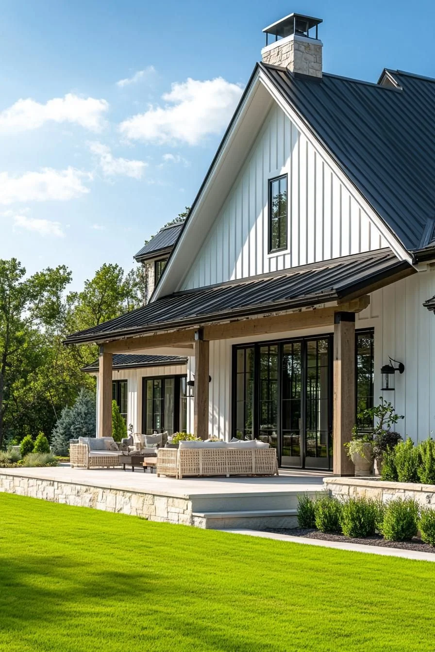 A Modern Farmhouse Behind a Picket Fence