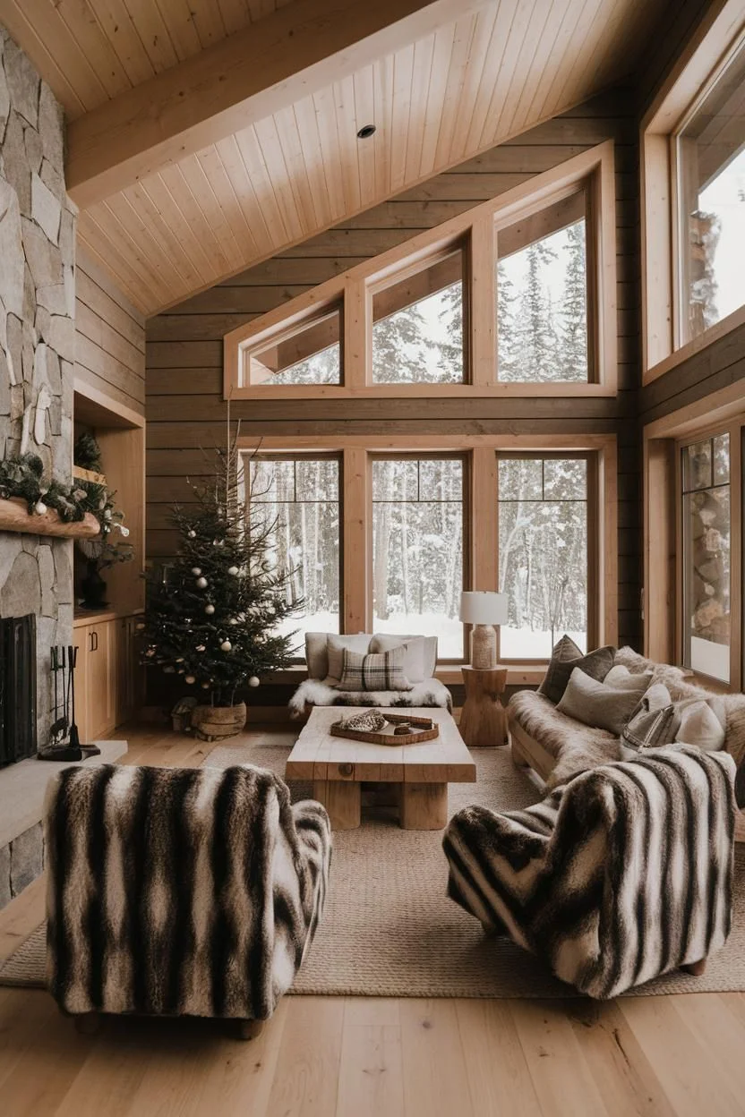 A Cuddle-Worthy Fireside Cabin Escape