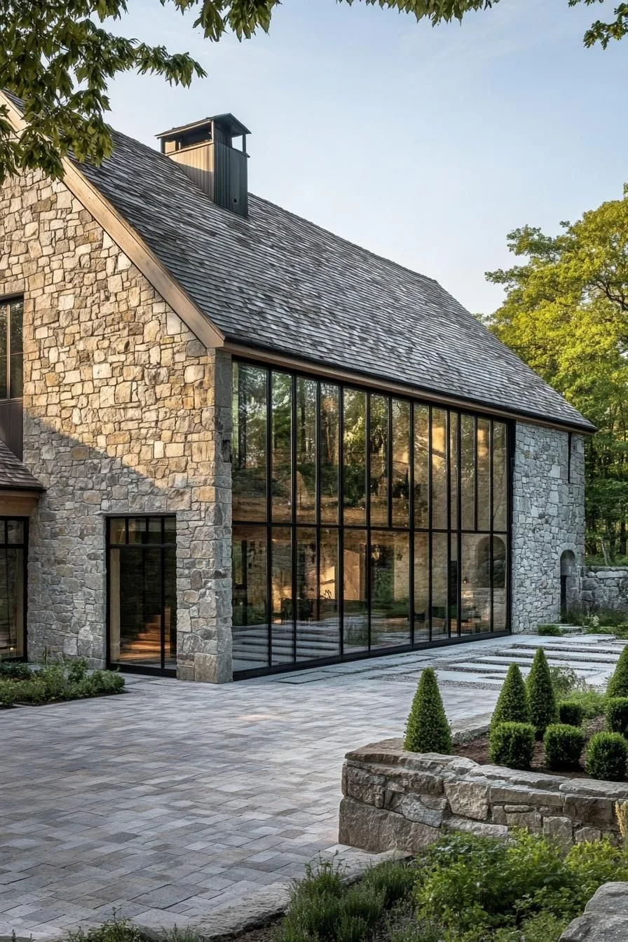 Glamour Built Into a Stone Barn