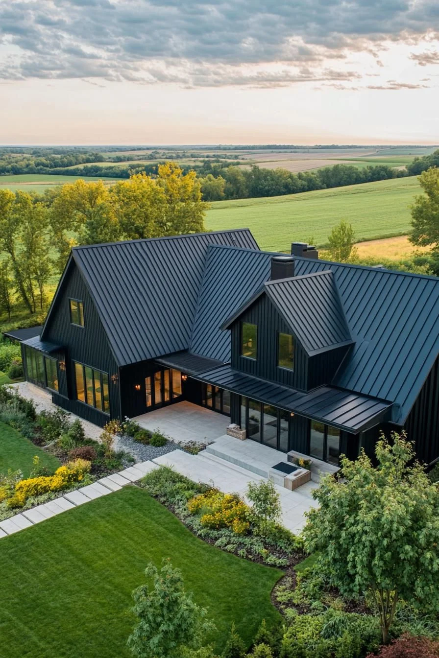 A Country Chic Farmhouse Under Night Skies